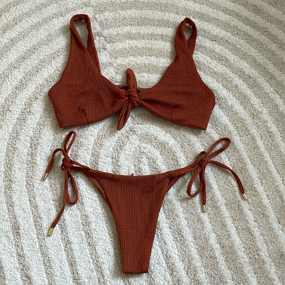 Monday Swimwear Terracotta Bikini Set